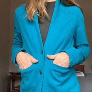 Women's Teal Jacket - Ethos Organic Cotton size M